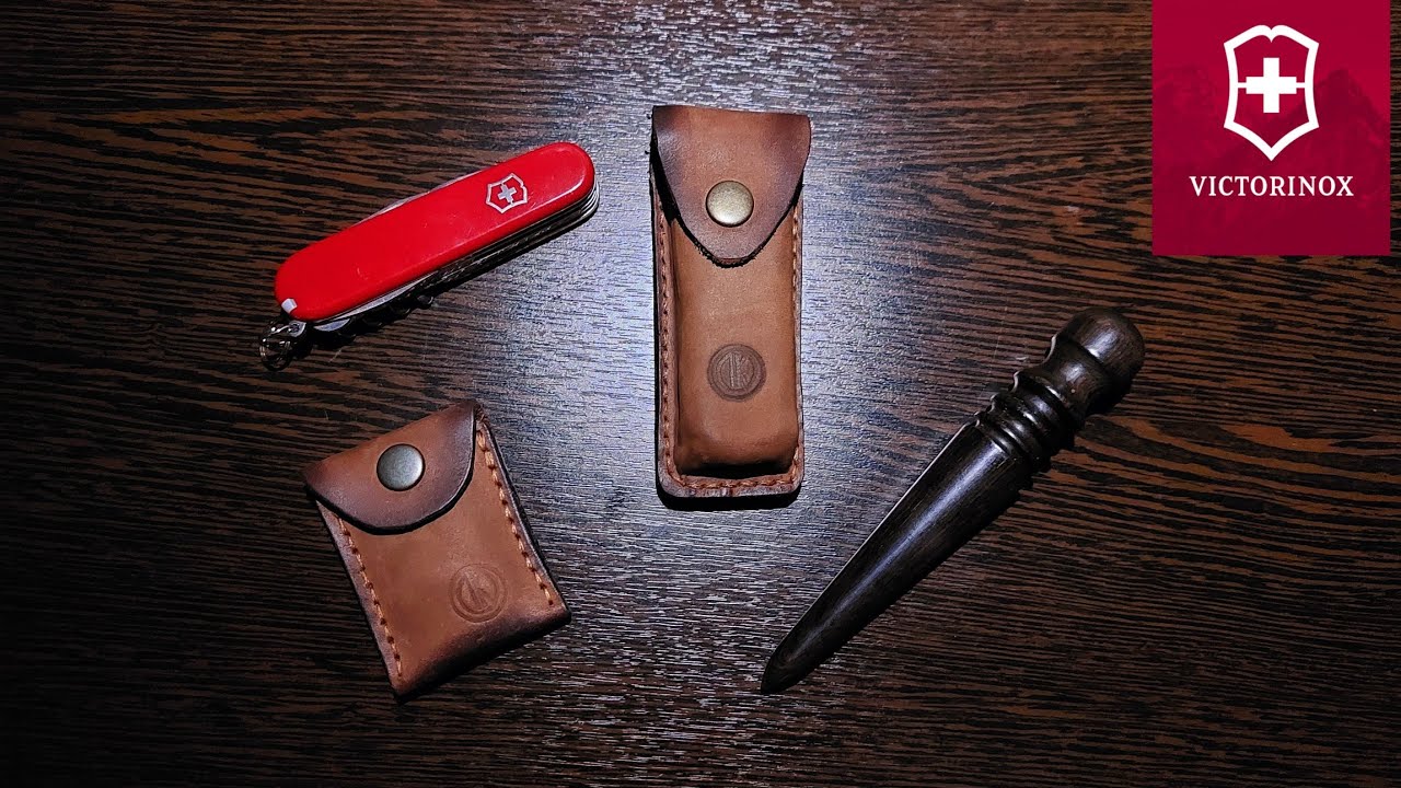 Кожаный чехол для ножа Victorinox своими руками #diy #victorinox #edc