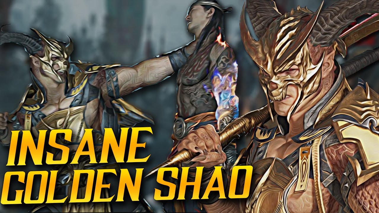 MAX LEVEL Gold General Shao DESTROYS Opponents - Mortal Kombat 1