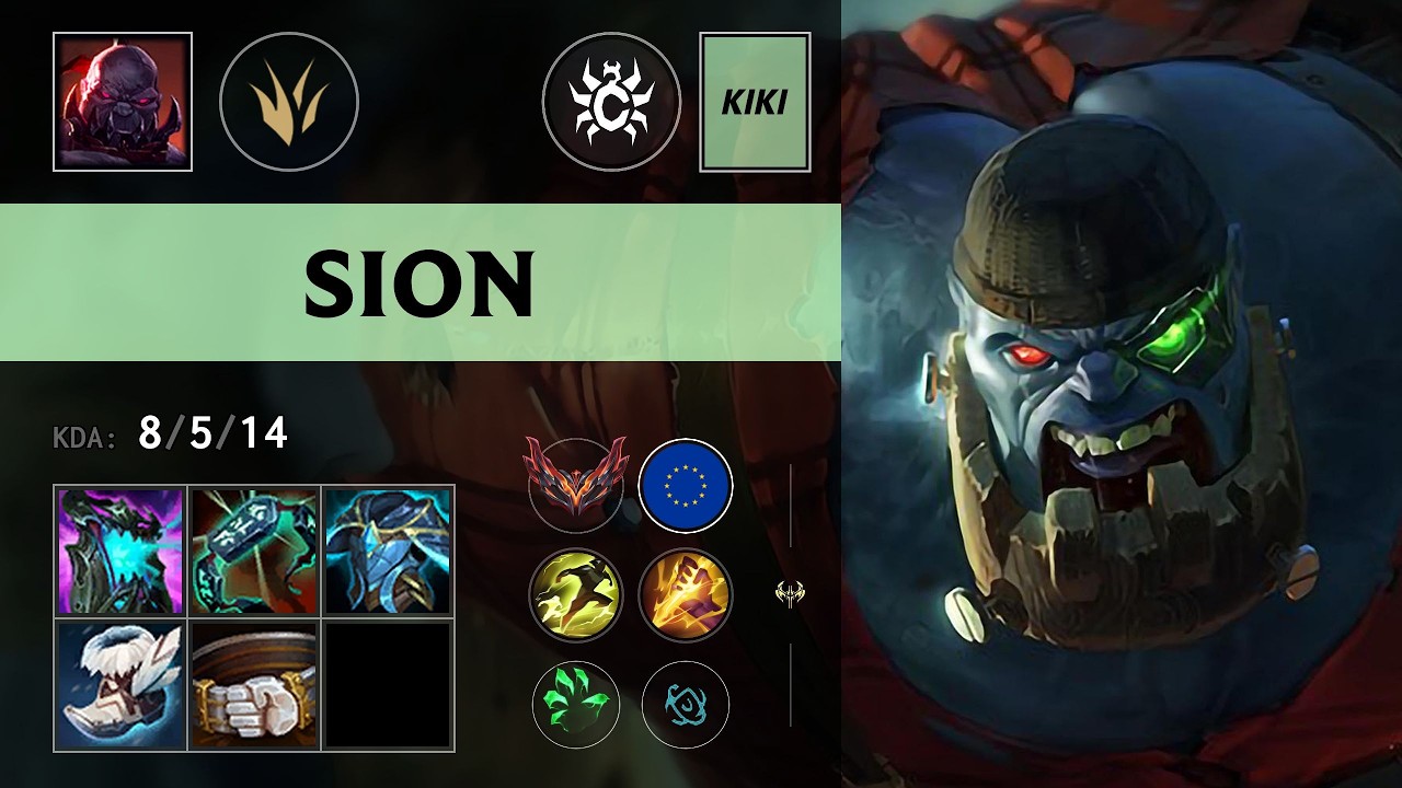 (CLA Kiki) Sion Jungle vs Diana - EUW Grandmaster Patch 26.11