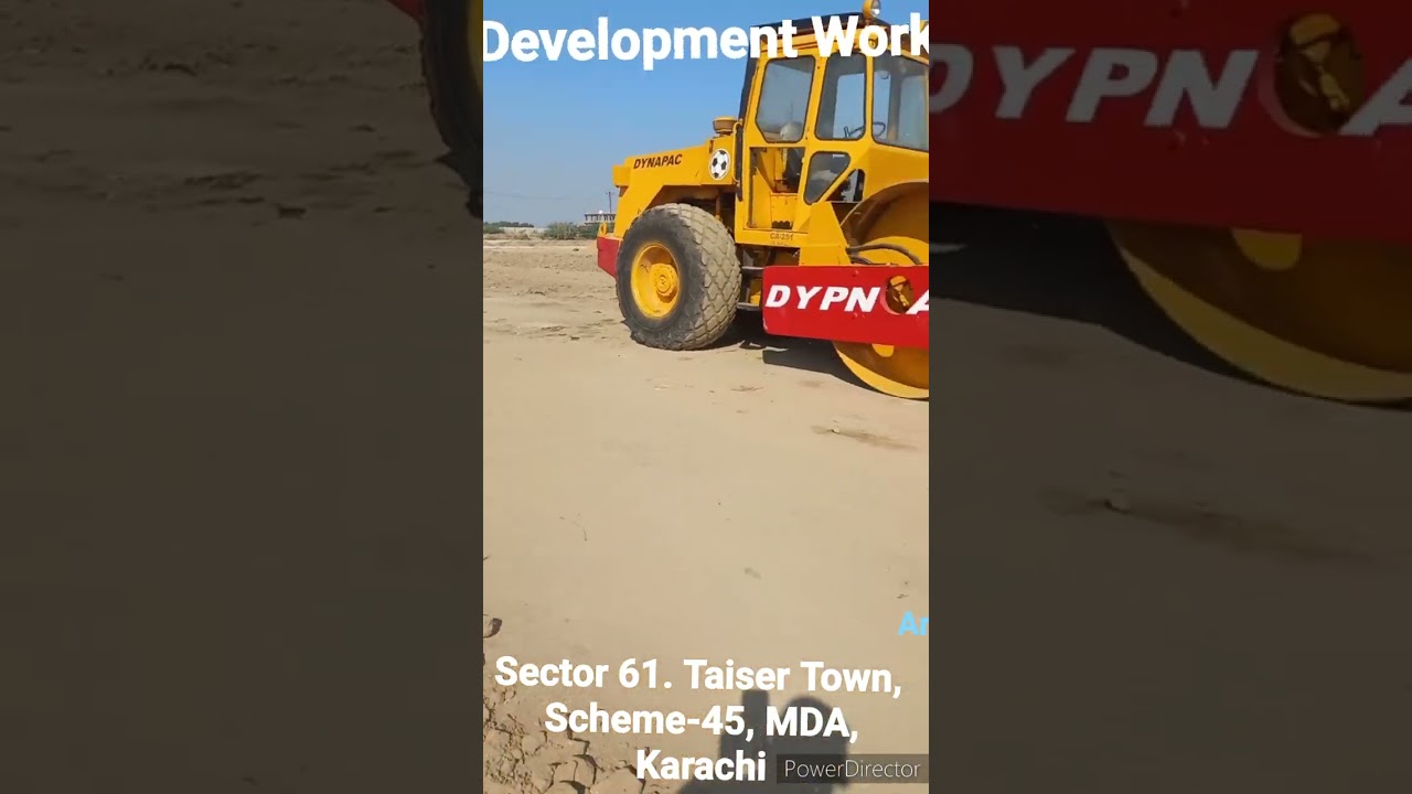 Development Work in Sector 61, Taiser Town,  Scheme-45, Malir Development Authority, Karachi. 