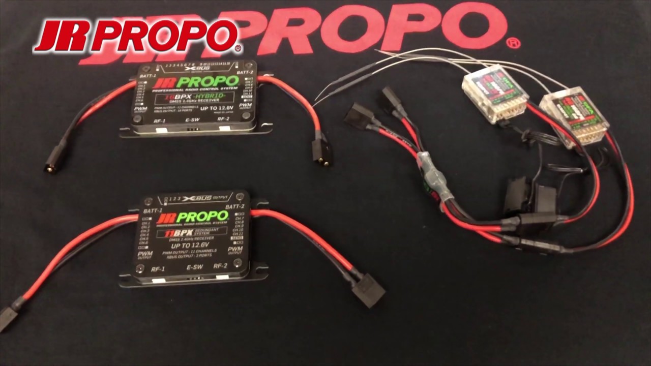 JR PROPO / Three different receiver systems for giant scale airplanes