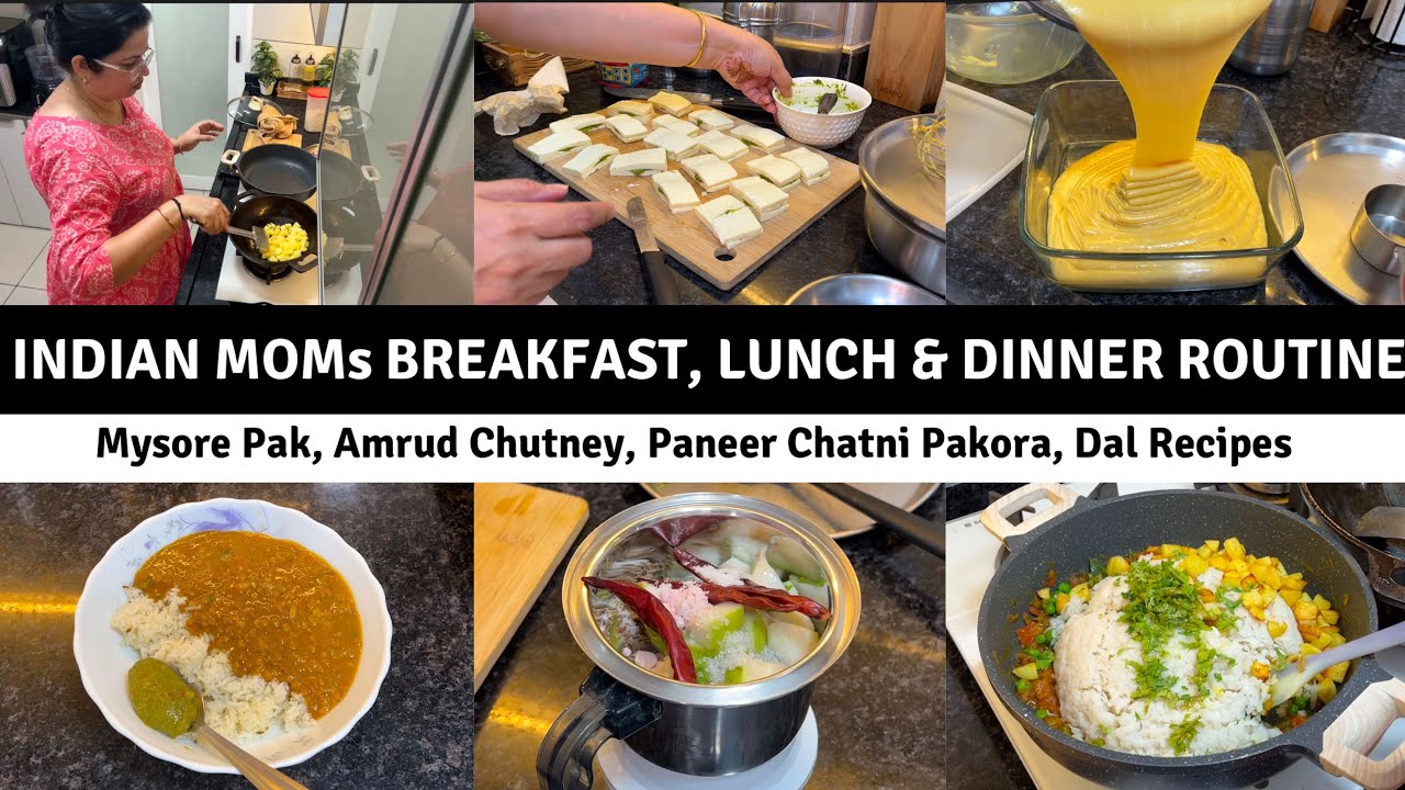 MORNING BREAKFAST, LUNCH, DINNER Ideas & Recipes | South Indian Sweet, BEST Paneer Pakora, Chutney