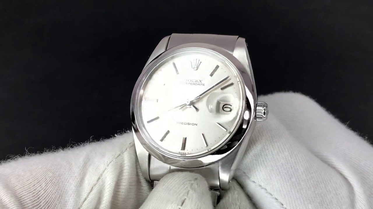 Rolex 6694 OysterDate Precision 1968 Linen-Stick Dial