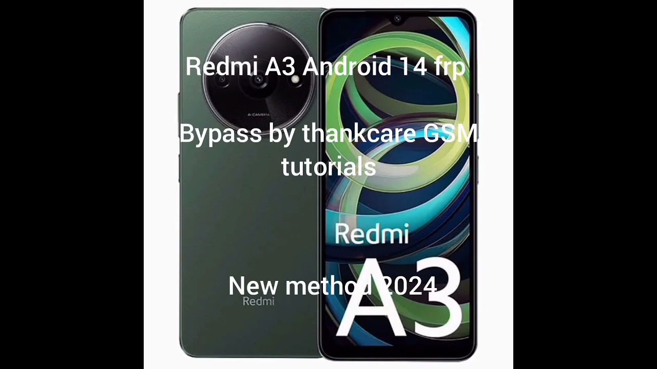how to bypass Redmi A3 Android 14 frp new method 2024