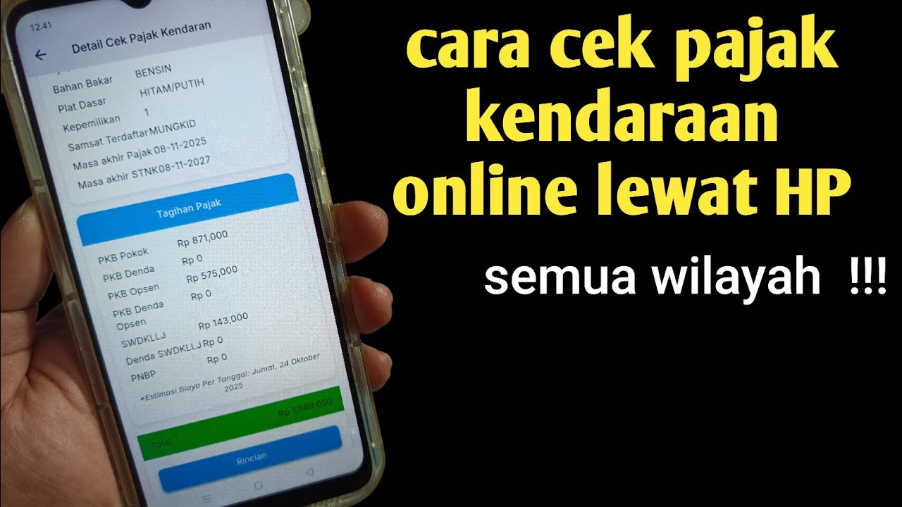 Cara cek pajak kendaraan bermotor online