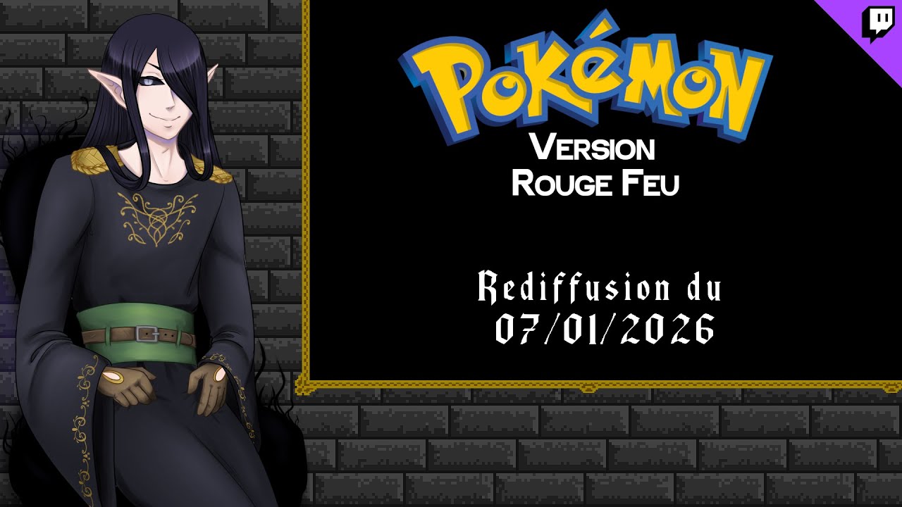 Pokémon Rouge Feu - Rediffusion du 7 Janvier 2026 - Mewtwo, ruine et 2,5 épreuve de la Tour Pokémon