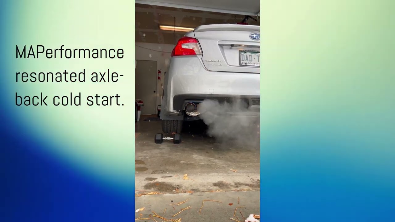 2020 WRX MAPerformance Resonated Axle-back vs DIY Muffler Delete