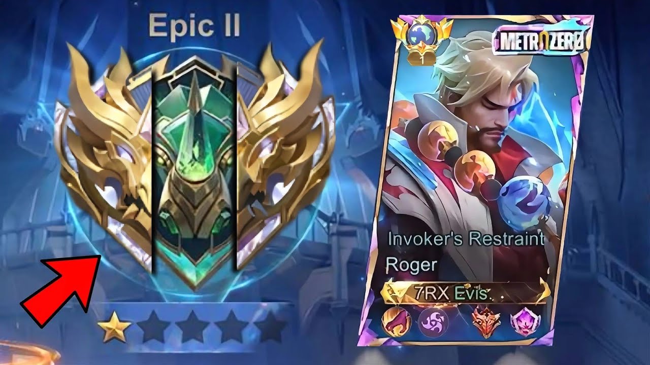 GLOBAL ROGER IN THE NEW SEASON IS BROKEN!! FIRST MATCH IN EPIC | NEW BUILD AND EMBLEM | MLBB
