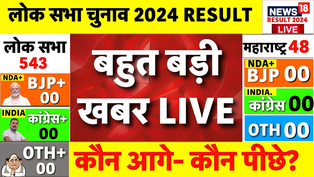 Live Counting of votes in India: वोटों की गिनती Lok Sabha Election 2024 LIVE | Rahul Gandhi PM Modi