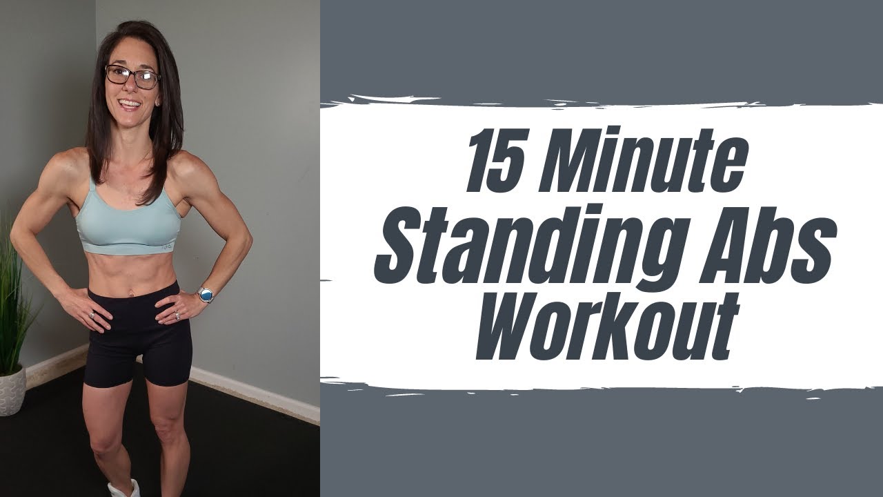 15 Minute Standing Abs Workout (No equipment at home workout)