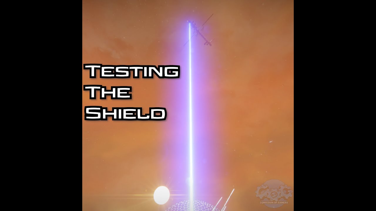 Testing The Shield From Orbit In Space Engineers