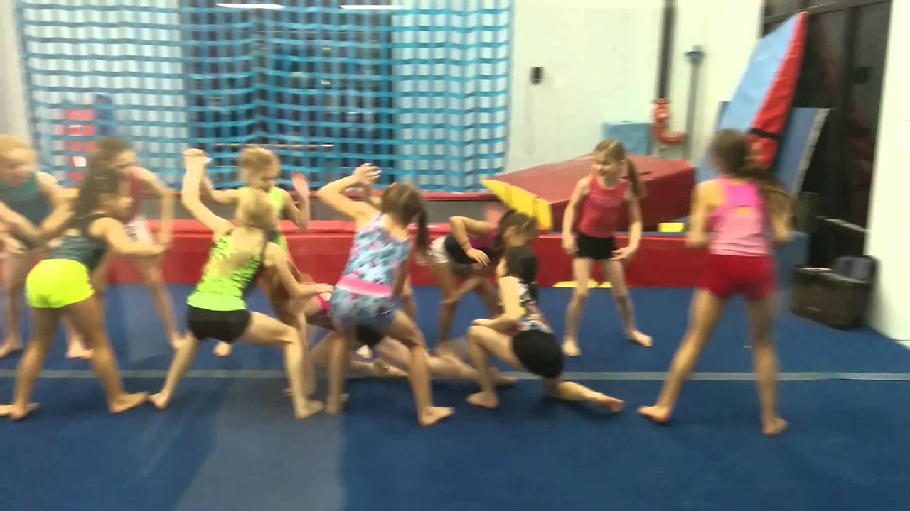 Makenna birthday spankings at gym