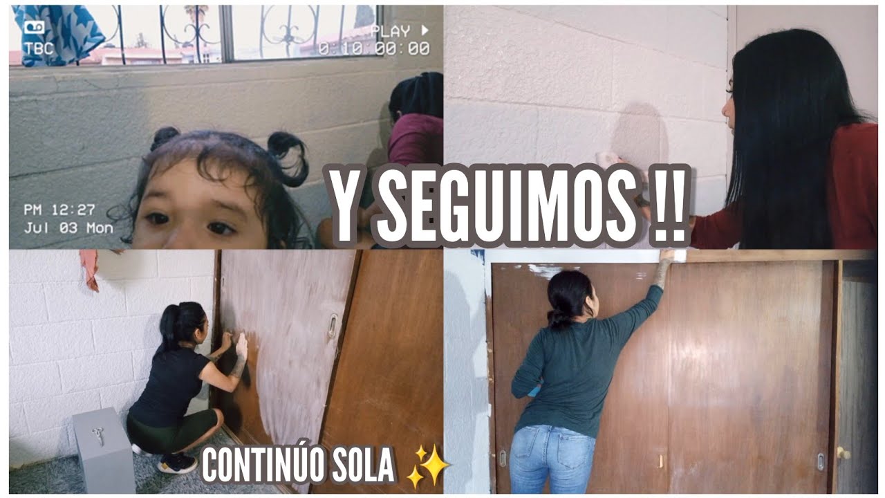 Continúo SOLA con los CAMBIOS 😰 PINTE MI CLOSET Y LAS PAREDES ✨️