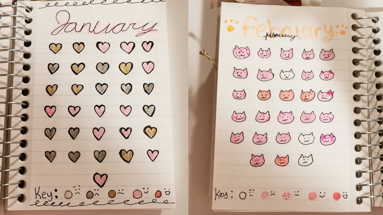 catching up on my journal + easy mood tracker ideas!