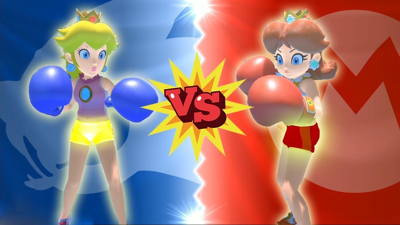 Mario & Sonic at the Olympic Games Tokyo 2020 - Peach vs Daisy Boxing Gameplay HD