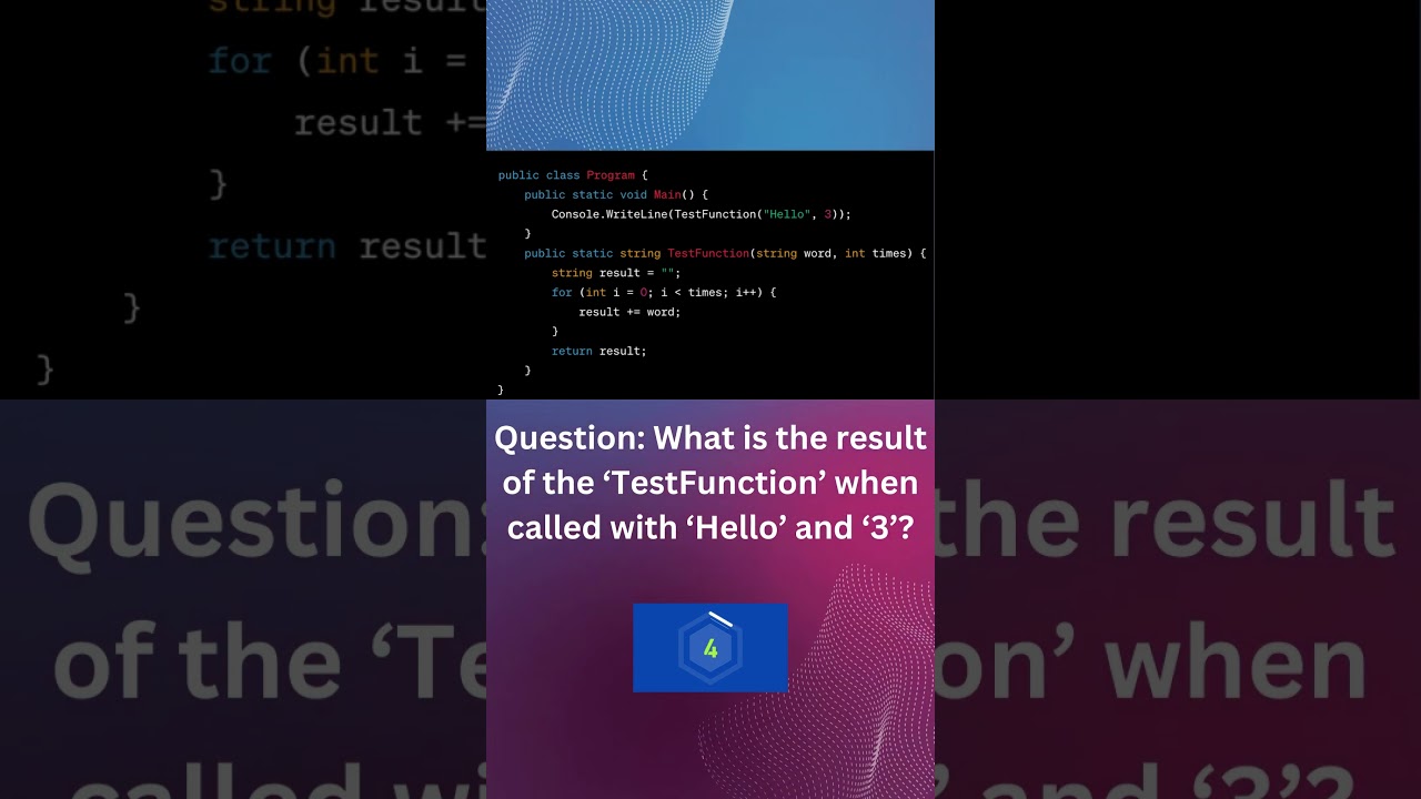 THINK FAST - C# CODE Trivia
