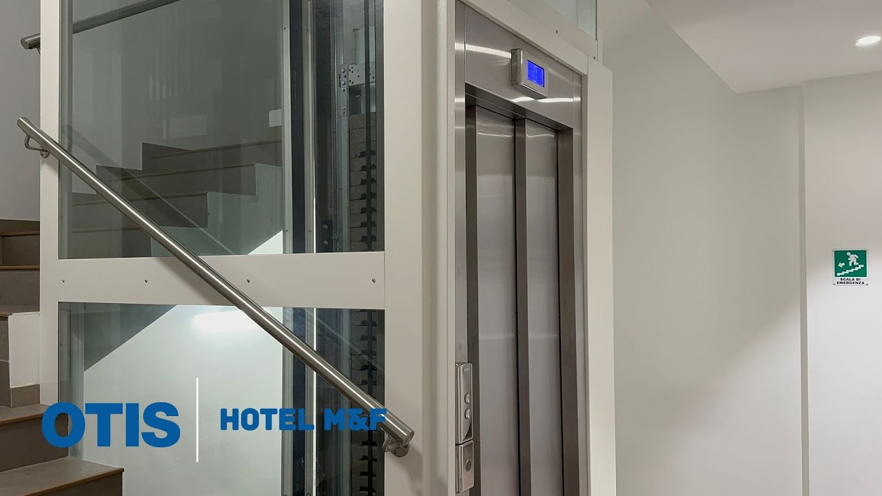 [4K60FPS] 2 Nice 2018 OTIS GeN2 Life MRL traction elevators@Hotel**** M&F, Gallipoli, Italy