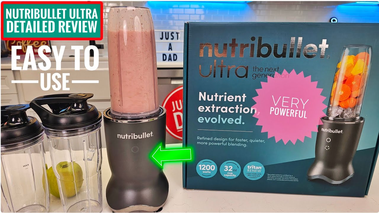 NEW! Nutribullet Ultra Blender Review & How To Make a Smoothie