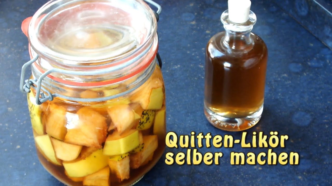 Quitten Likör einfach selber machen