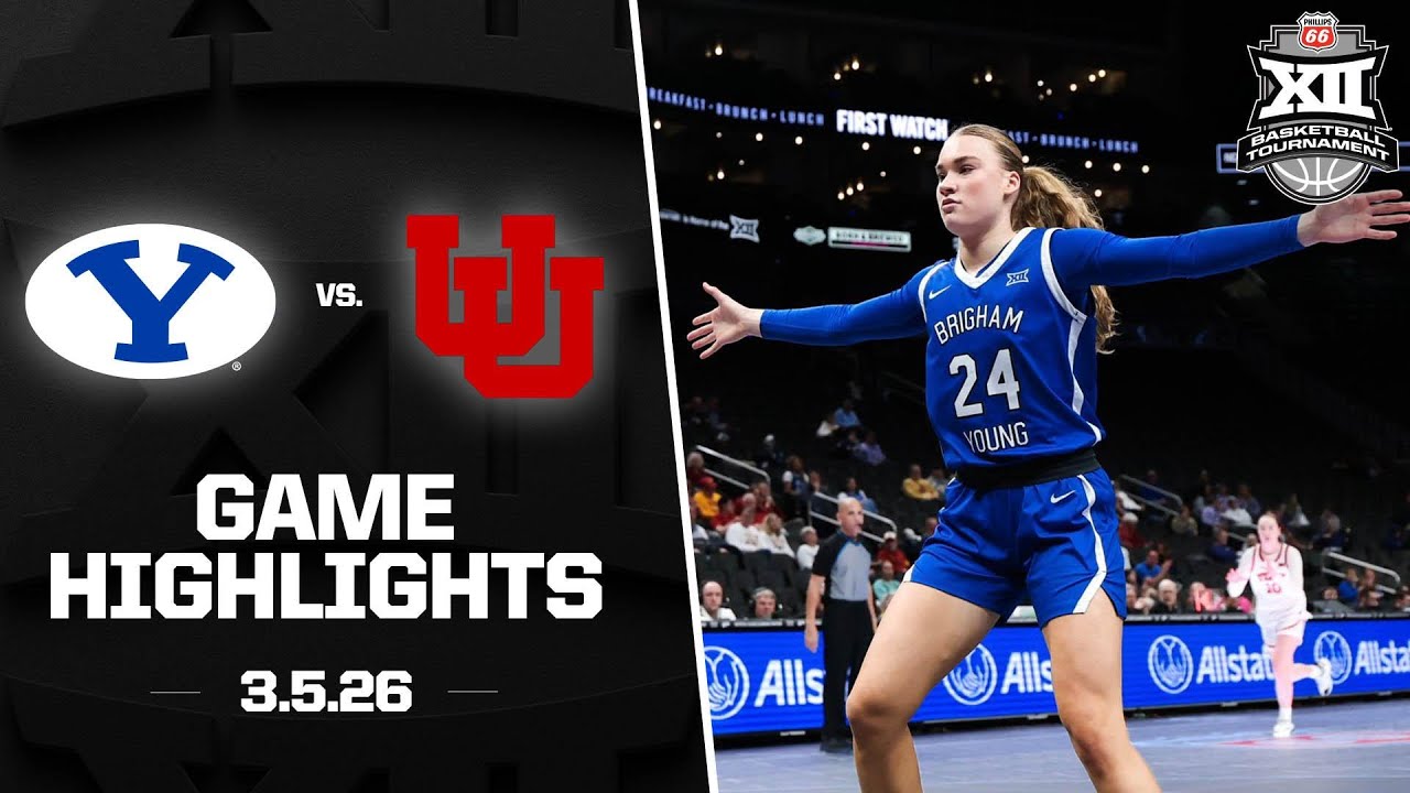 BYU vs. Utah Highlights | 2026 Phillips 66 Big 12 Women&rsquo;s Basketball Tournament
