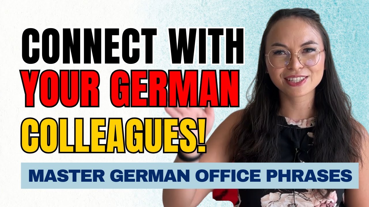 EASY German Phrases for the OFFICE | Practical Business German