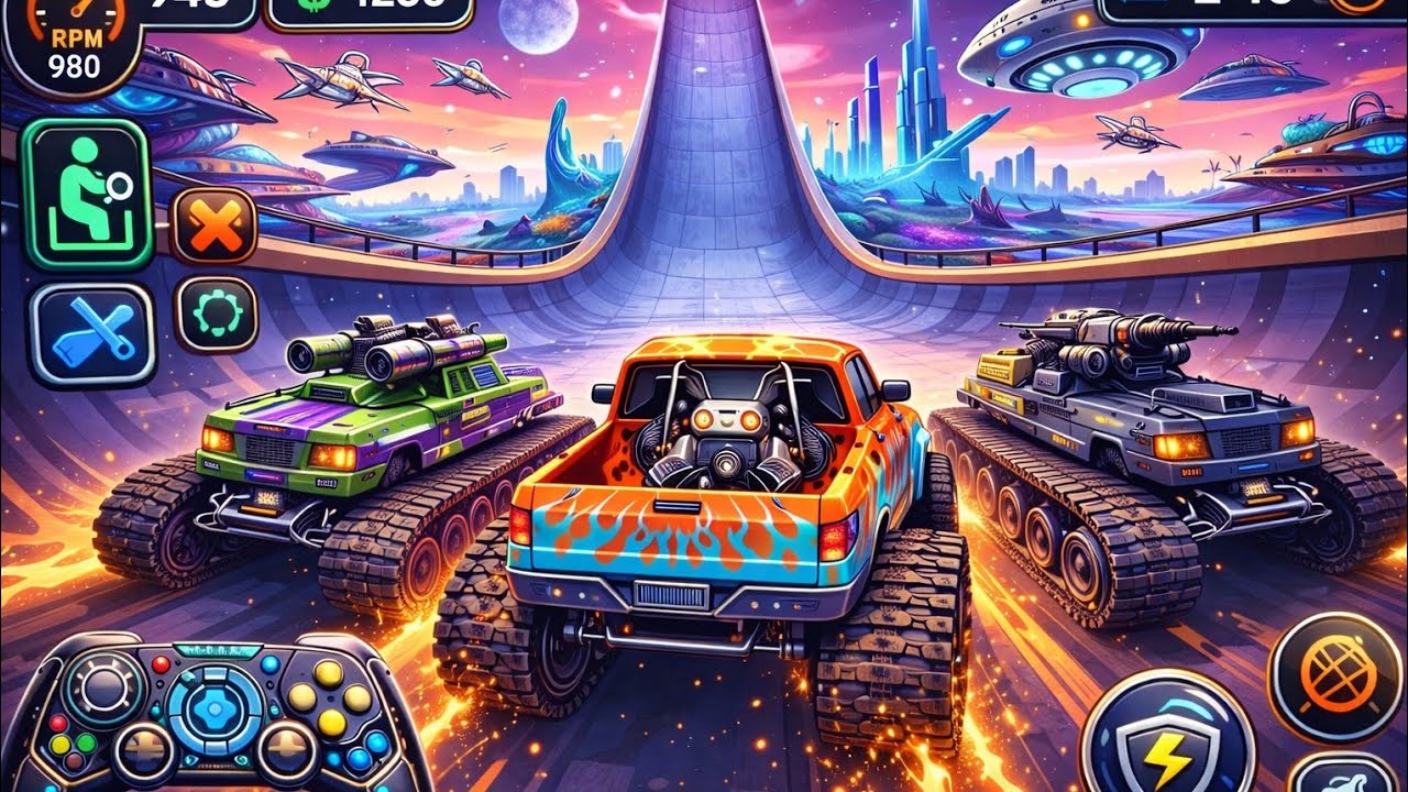 Monster Truck Mega Ramp - Extreme Racing & Crazy Stunts!x🚨