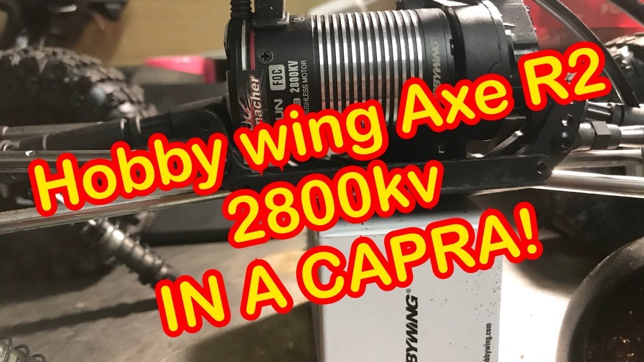 Модернизация электроники гусеничного квадрокоптера Hobbywing Axe r2 2800kv для RTR Axial Capra, сравнительный тест