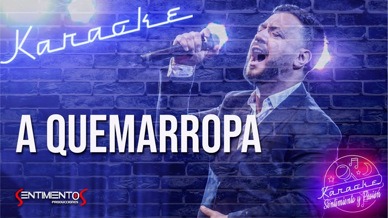 Lucas Sugo - A quemarropa (Karaoke)