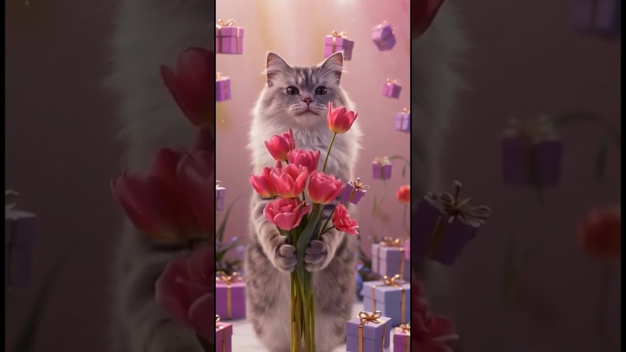 Поздравляю с 8 Марта! 🌸 Самое красивое весеннее видео для девушек #shorts