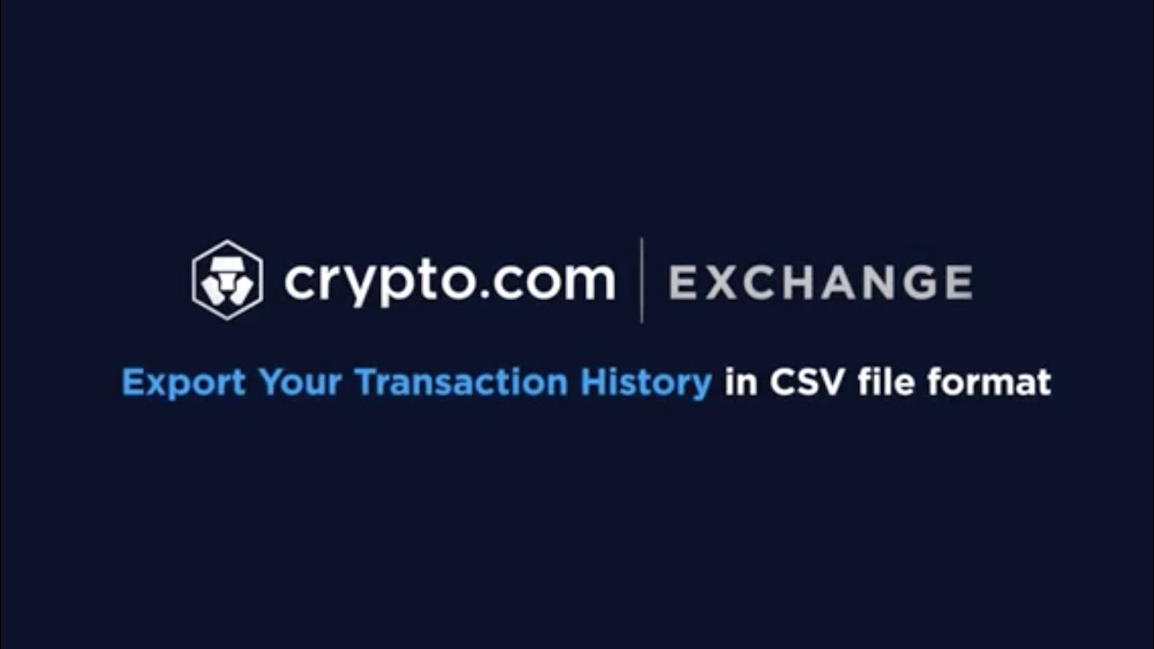 Exchange Transaction History How To Video