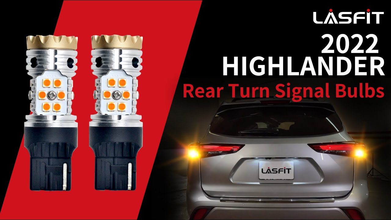 2022 Highlander Rear Turn Signal Lights - How to install LED bulbs 7440