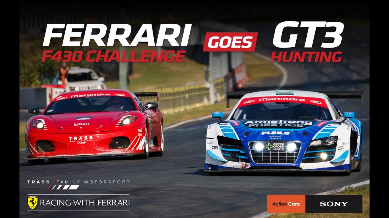 Ferrari F430 Challenge Hunts Audi & Camaro GT3s at Pukekohe