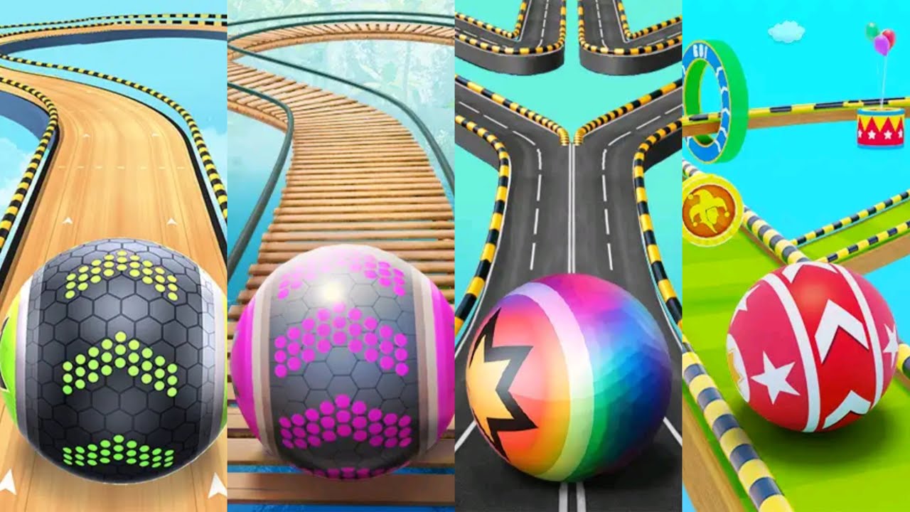 Going Balls - SpeedRun Challenge VS Rollance Balls,Rolling Balls,City Ball Run Walkthrough 714
