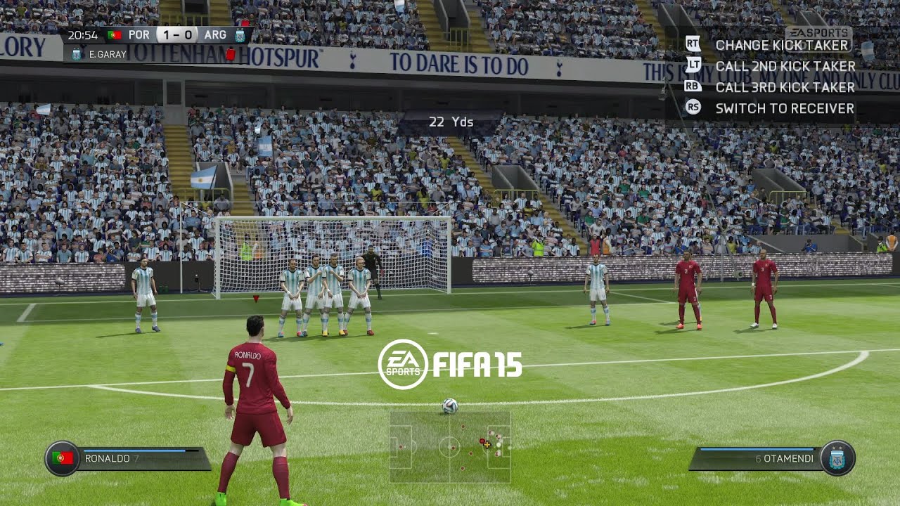 FIFA 15 - Portugal vs Argentina | Full Match (4K PC Gameplay)