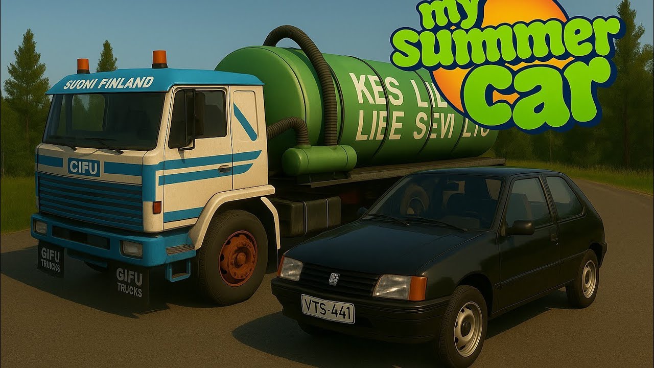 My Summer Car Gameplay part.7 (We are going to work)(NEW car Panier 205 )