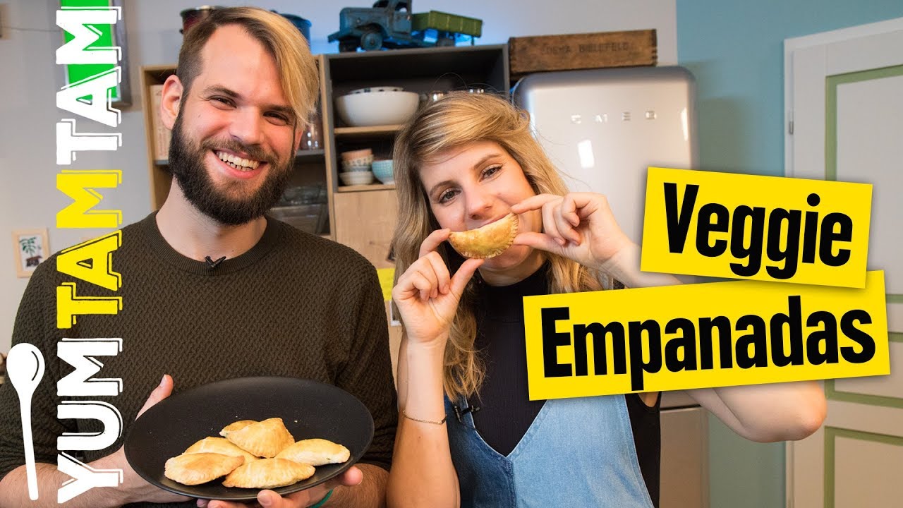 Vegetarische Empanadas // mit Spinat & Gouda // 