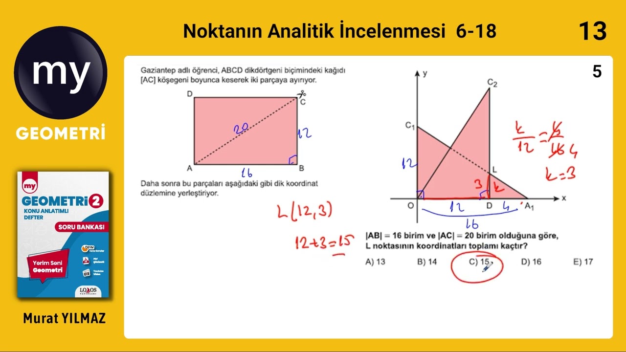 Noktanın Analitik incelenmesi Test 1