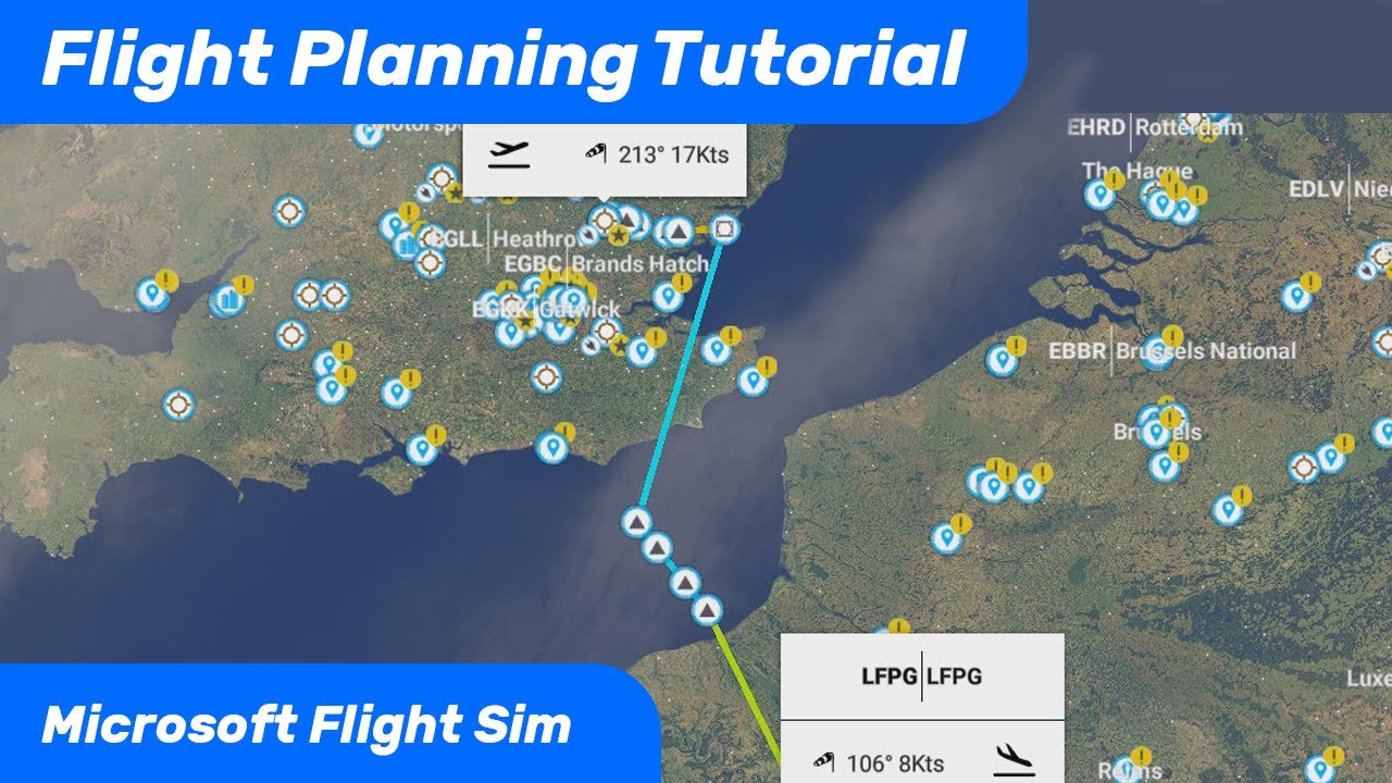 MSFS - Flight Planning Tutorial (World Map)