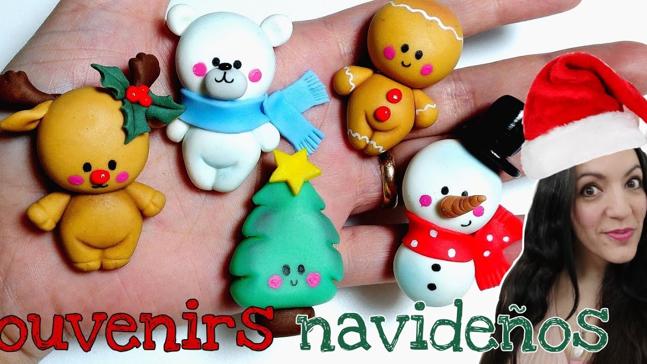 Cómo hacer souvenirs Navideños fáciles en porcelana fría/Christmas souvenirs in cold porcelain /diy
