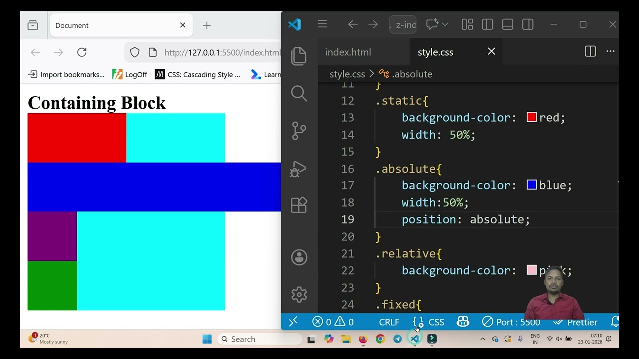 Containing Block  Learning CSS Properties  web development #html #css #webdevelopment
