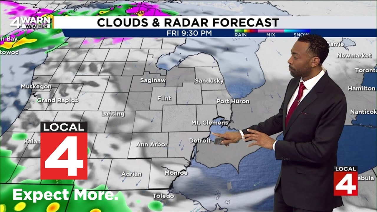 Прогноз погоды в районе Большого Детройта, 2 апреля 2026 г. &mdash; обновление на 23:00.