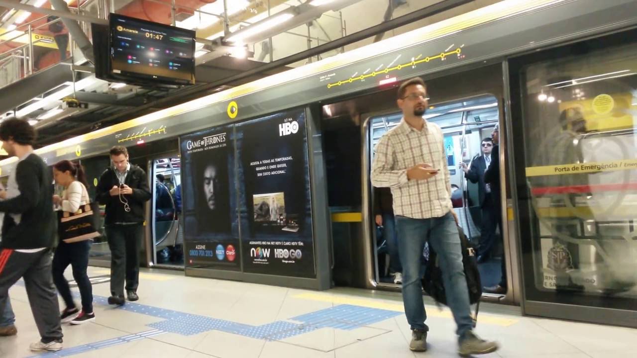 Sao Paulo, Brasil. En la Estación Paulista del Metro de Sao Paulo