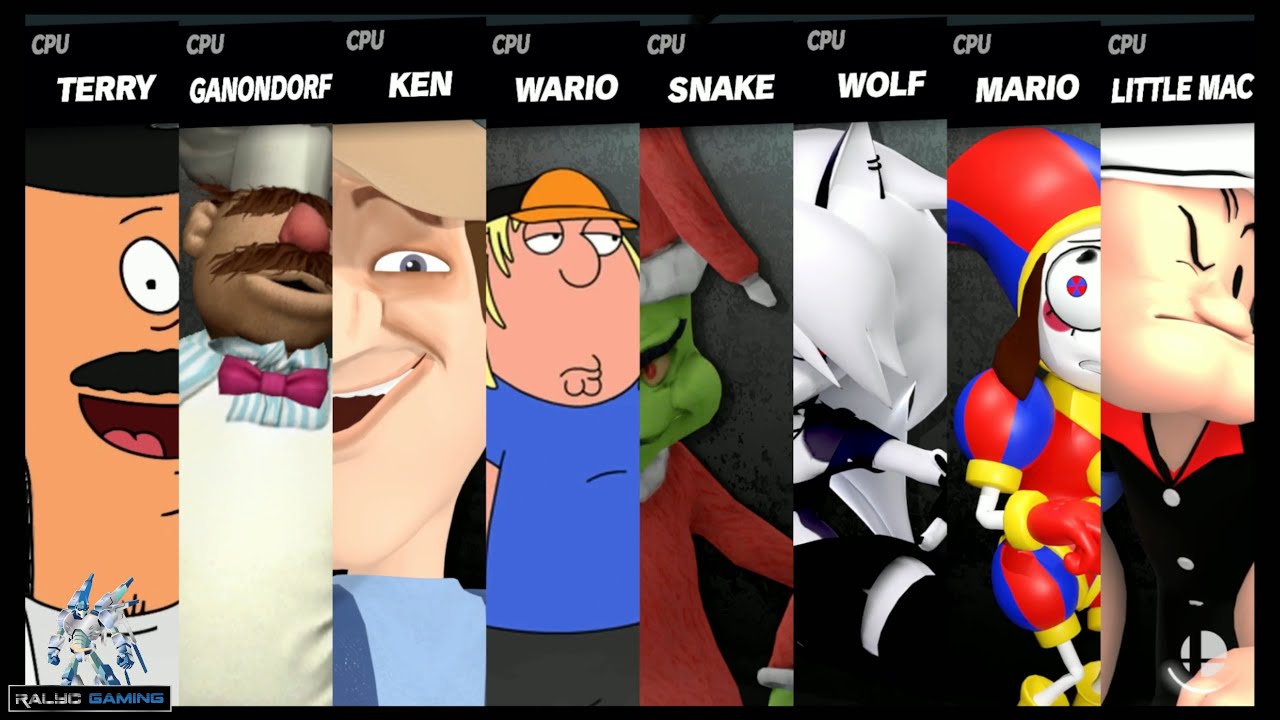 Bob vs Swedish Chef vs Earnest vs Chris vs Grinch vs Loona vs Pomni vs Popeye
