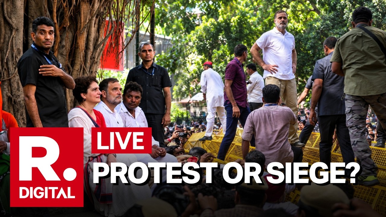 LIVE: Congress Crosses The Line? Akashvani Gate Breach Sparks Row Over Rahul Gandhi&rsquo;s Entry