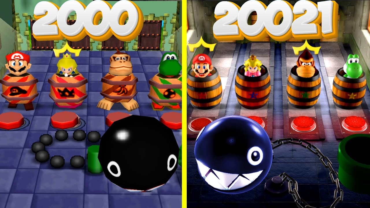 マリオパーティ2 Vs マリオパーティスーパースターズ マリオ Vs プリンセスピーチVsドンキーコングVsヨッシー(すべてのミニゲーム)