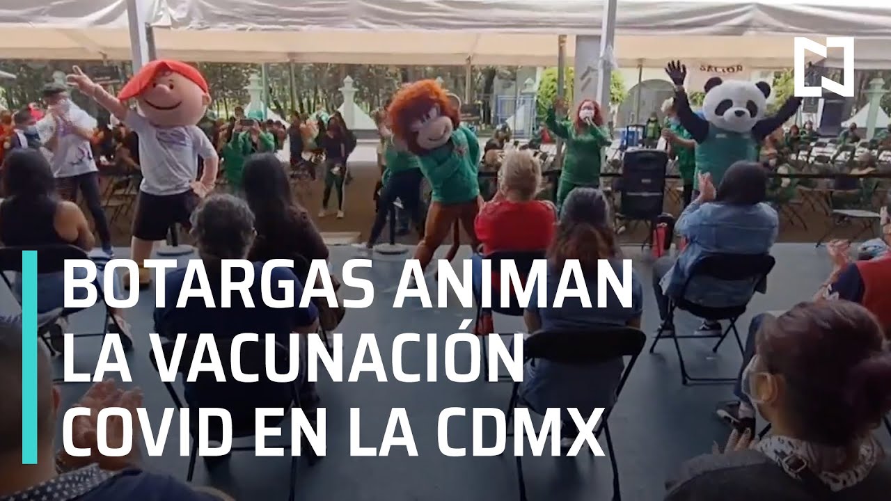 Botargas provocan la activación física en la vacunación contra el Covid-19 en CDMX - En Punto