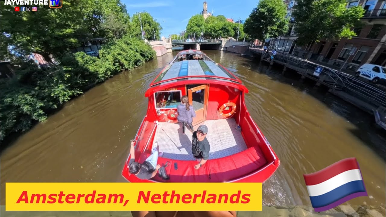 Day 1 in Amsterdam 🇳🇱 | Exploring the City + Canal Cruise Adventure! By JAYVENTURE TV