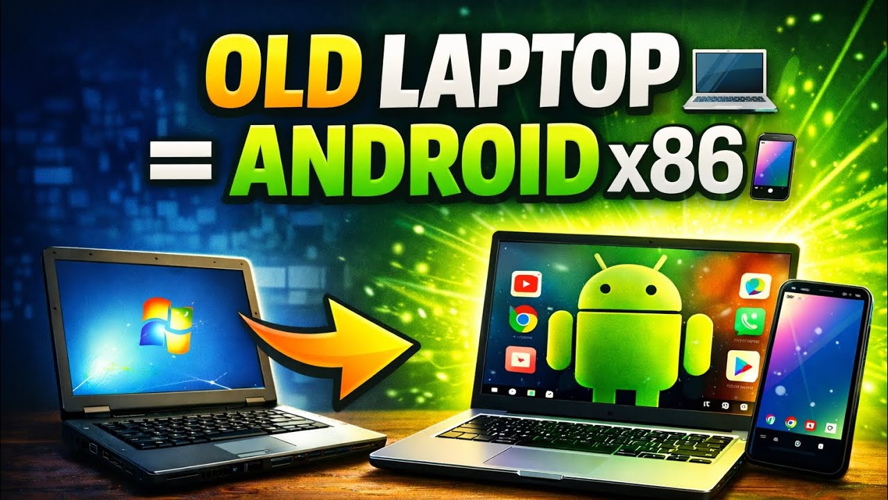 Old Laptop Par Android x86 🔥 | 2026 Working Method in 2gb ram android version 7.1-r5 