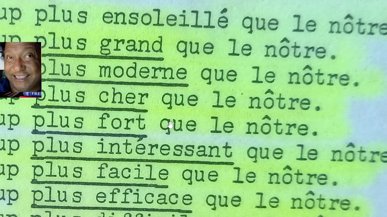 HOW TO COMPARE TWO THINGS IN FRENCH:  COMPARANDO DOS COSAS EN FRANCES