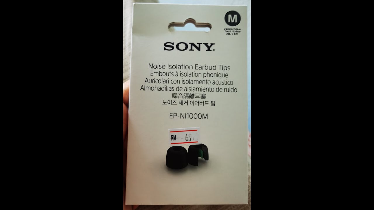 EP-NI1000 Sony Eartips Unbox